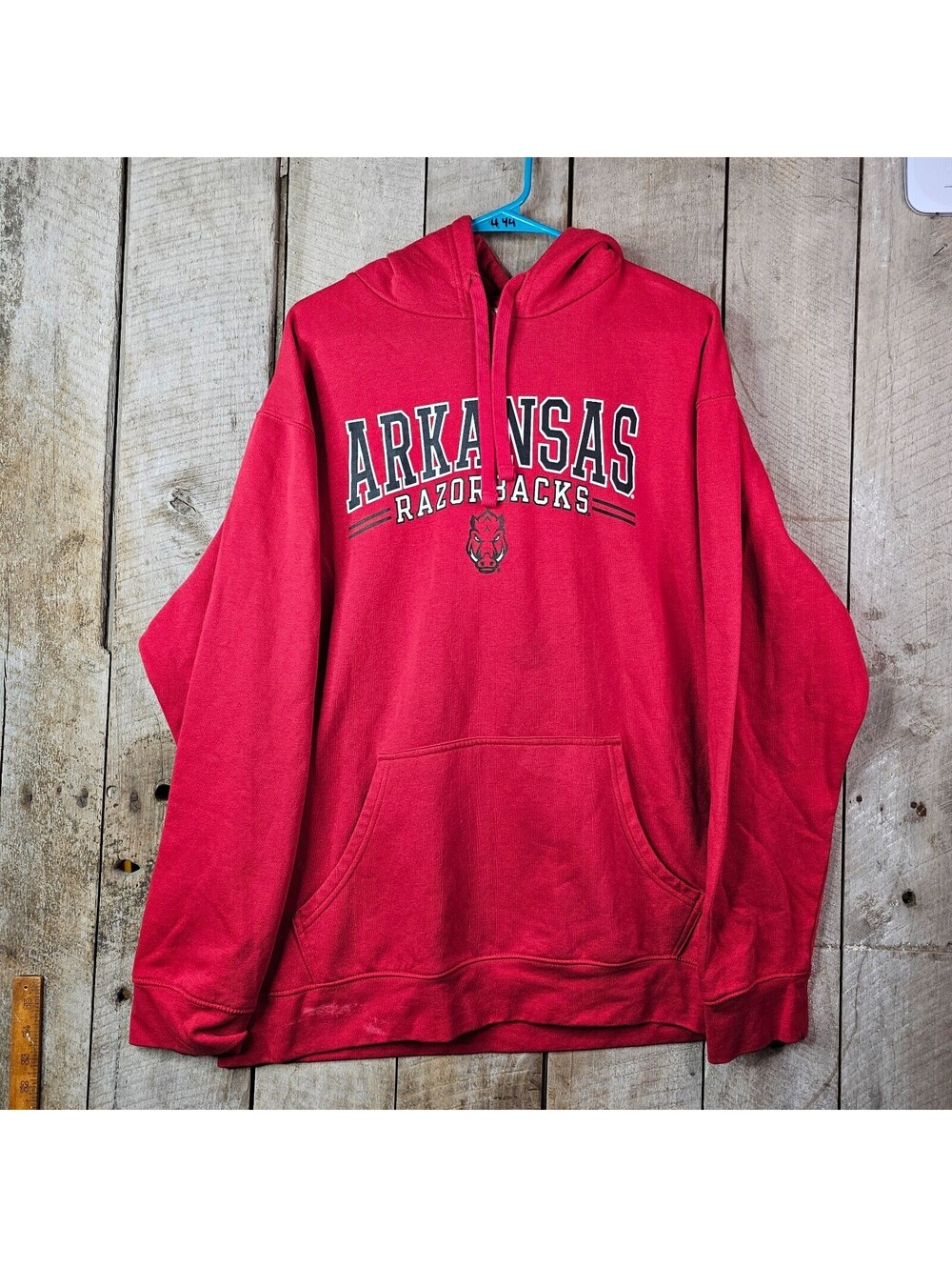 Arkansas Razorbacks Hoodie Men’s XL Red Pullover Sweatshirt NCAA College